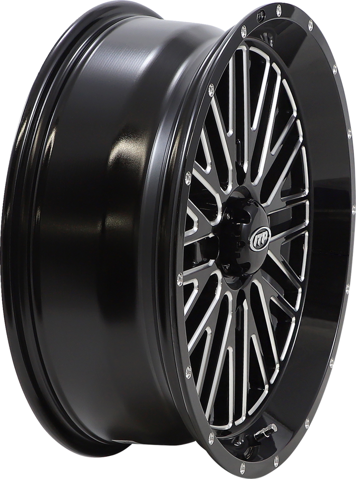 Wheel - Momentum - Front/Rear - Black/Milled - 18x6.5 - 4/137 - 4+2.5 (+10 mm)
