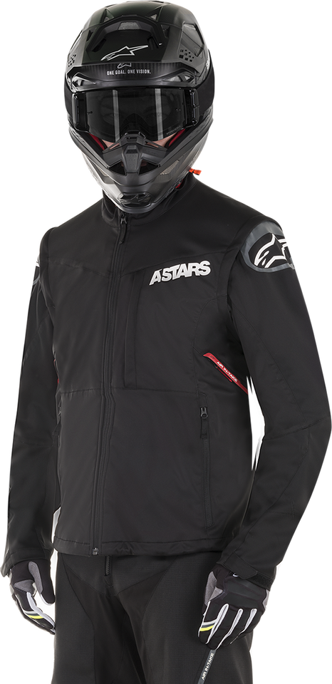 Session Race Jacket - Black/Red - Medium - Lutzka's Garage