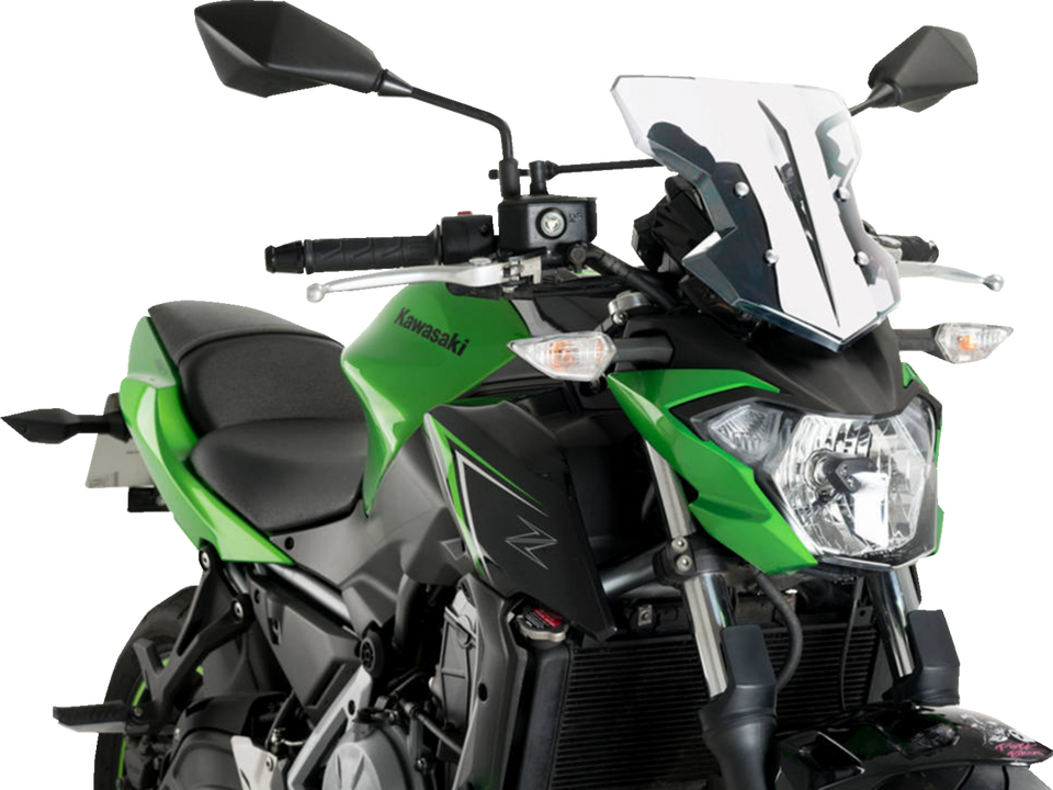 Flanker Windshield - 12-3/4" - Clear - Kawasaki - Lutzka's Garage