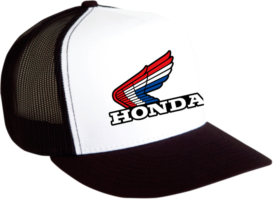 Honda Vintage Snapback Hat - Black/White - Lutzka's Garage