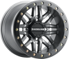 Wheel - Ryno - Beadlock - Rear - Gun Metal Gray/with Black Ring - 15x10 - 4/137 - 5+5