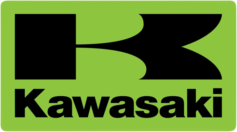 Kawasaki Icon Decal - 3" - Squared - Lutzka's Garage