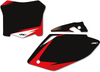 Graphic Number Plates - Black/Red - CRF450R - Lutzka's Garage