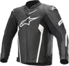 Faster v2 Leather Jacket - Black/White - US 38 / EU 48 - Lutzka's Garage