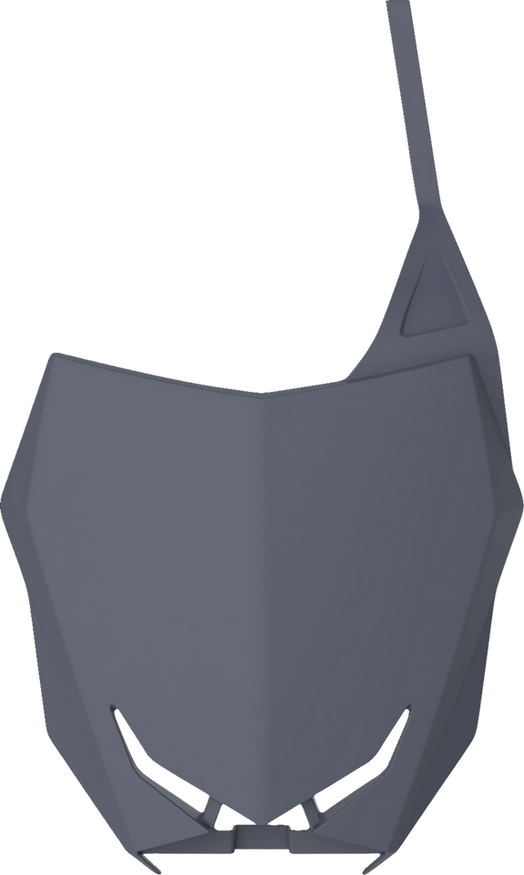 Number Plate - Restyle - Gray - RM 125/250 - Lutzka's Garage