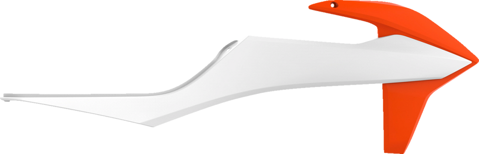 Radiator Cover - Orange/White - KTM - Lutzka's Garage