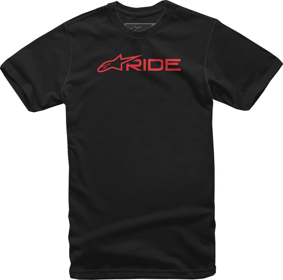 Ride 3.0 T-Shirt - Black/Red - Medium - Lutzka's Garage