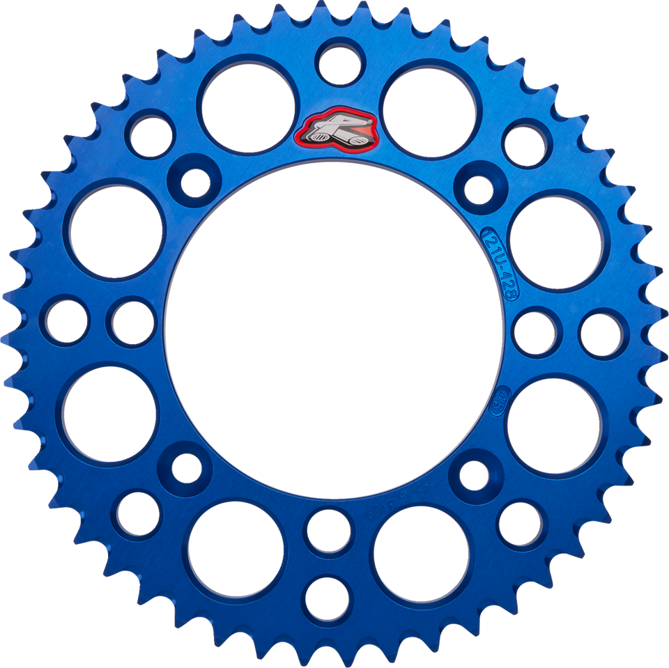 Rear Sprocket - Yamaha/Suzuki - Blue - 48 Tooth - Lutzka's Garage