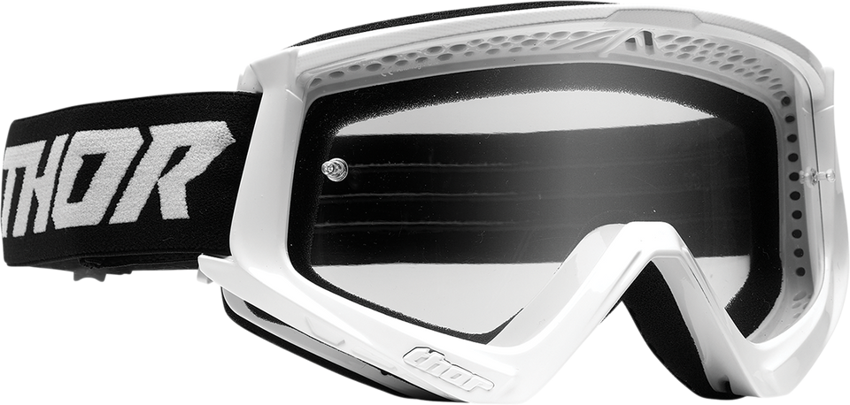 Youth Combat Goggles - Racer - White/Black - Lutzka's Garage