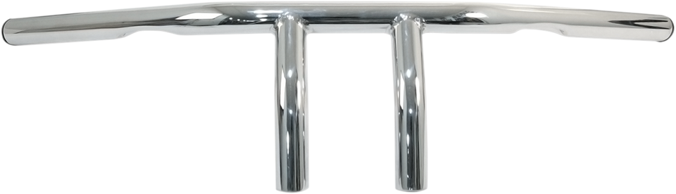 Handlebar - T-Bar - 4" - Dimpled - Chrome - Lutzka's Garage