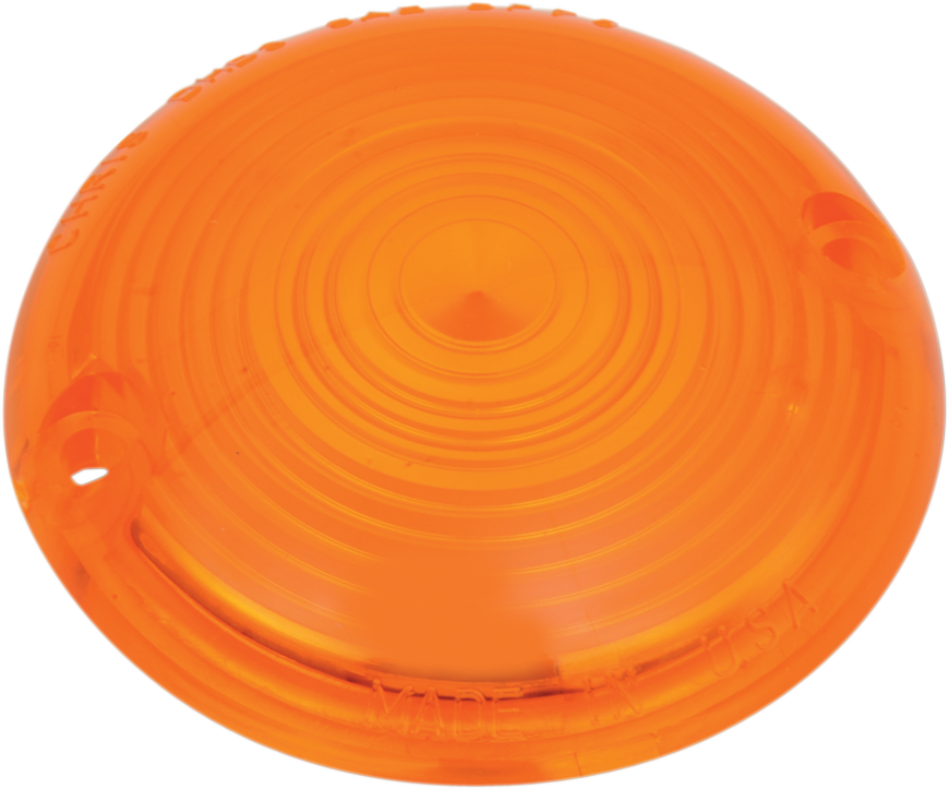 Turn Signal Lens - 63-85 FL - Amber - Lutzka's Garage