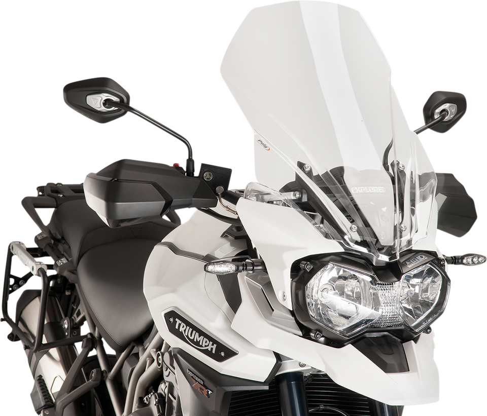 Race Windscreen - 24-7/8" - Clear - Tour - Tiger - Lutzka's Garage