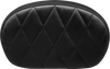 Sissy Bar Pad - Medium - Diamond - Shiny Black - Lutzka's Garage