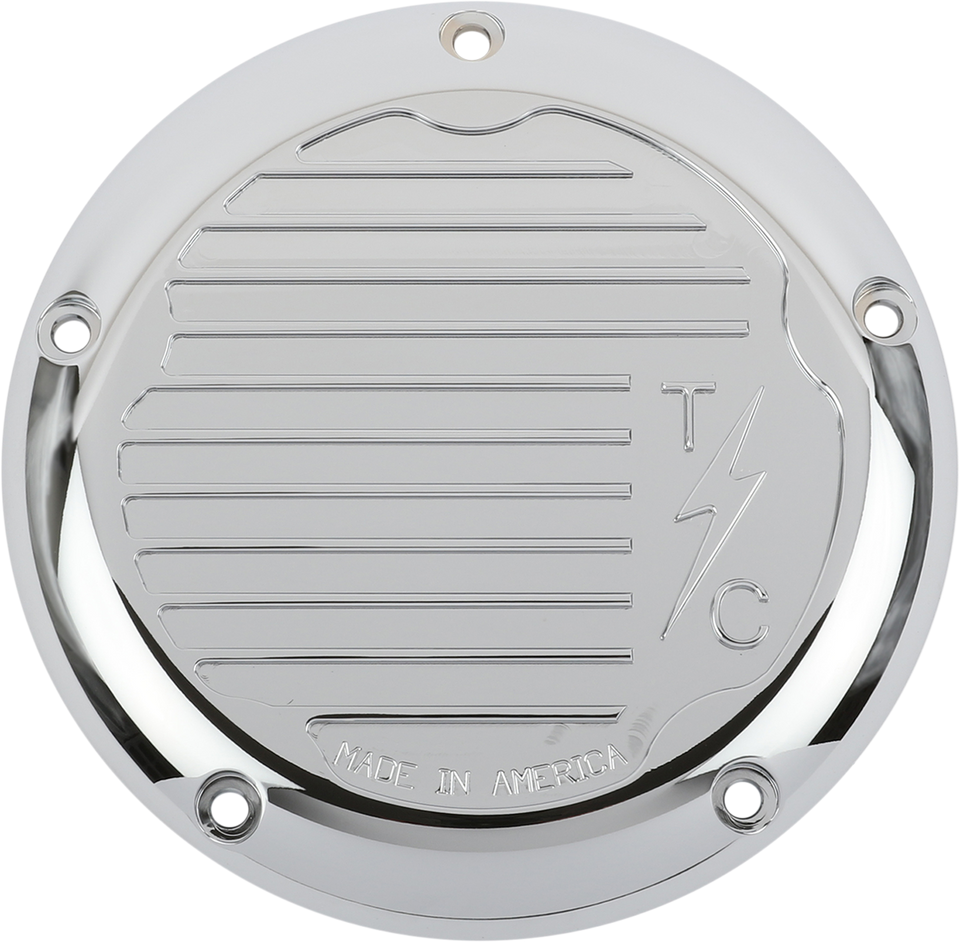 M8 - Derby Cover Finned - Chrome - Lutzka's Garage