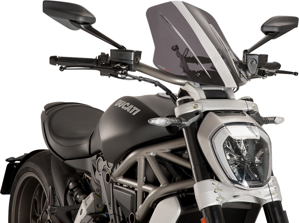 New Generation Windscreen - 17-3/4" - Smoke - Diavel