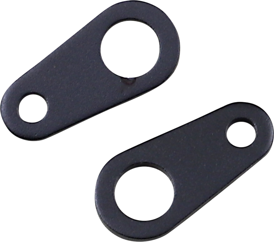 Mount - Micro Turn Signal - Straight Bracket - Black - Lutzka's Garage