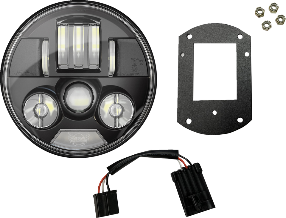 ProBEAM® Headlight Kit - 5-3/4" - Black - FXLRST/FXRST - Lutzka's Garage