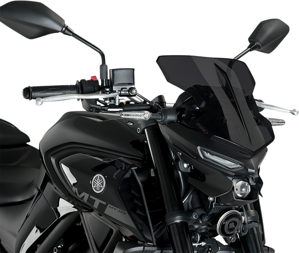 New Generation Windscreen - 11-3/4" - Dark Smoke - MT-03 - Lutzka's Garage