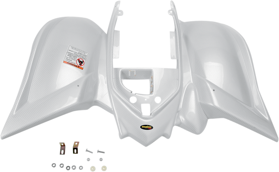 Rear Fender - White Carbon Fiber-Look