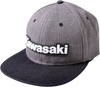 Kawasaki Bold Snapback Hat - Charcoal/Black - Lutzka's Garage