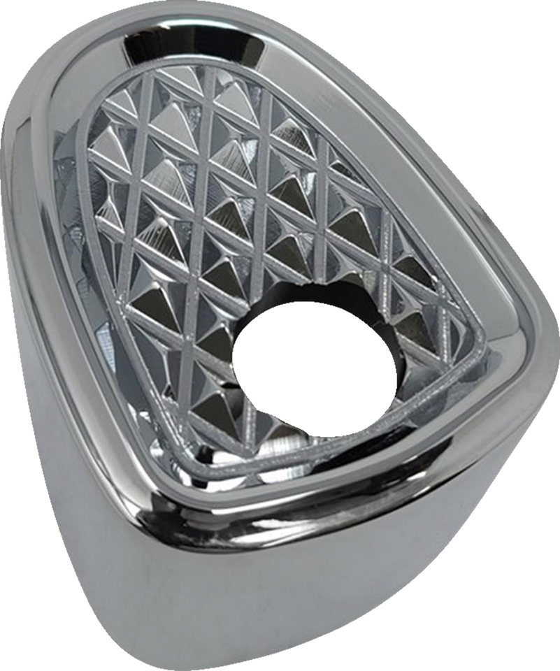Ignition Switch Cover - Diamondback - Chrome - Lutzka's Garage