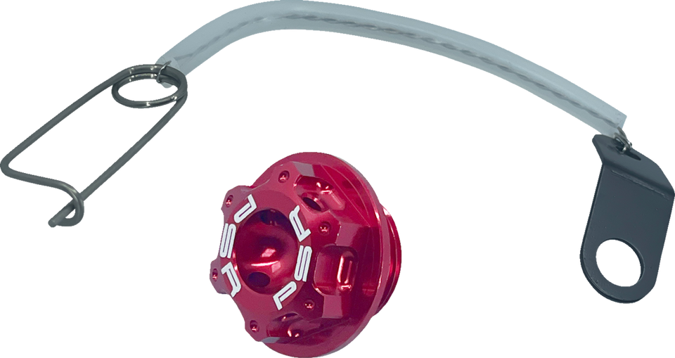 Oil Cap Kit - Red - M20 x 1.5 - Aprilia/Kawasaki/Suzuki/Yamaha - Lutzka's Garage