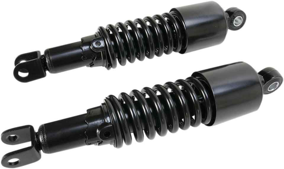 Custom Shorty Shocks with Shroud - Black Body/Black Spring Finish - Clevis Lowering