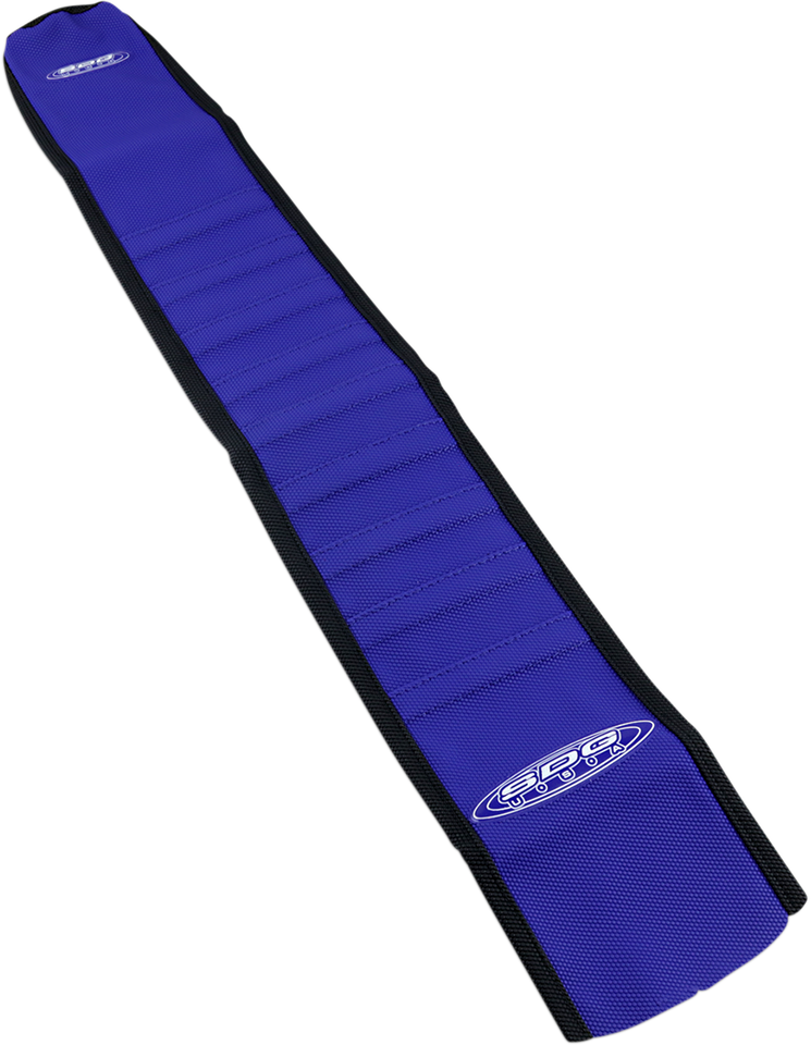 Pleated Seat Cover - Blue Top/Black Sides