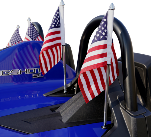 Flag Pole - Chrome - Slingshot - Lutzka's Garage