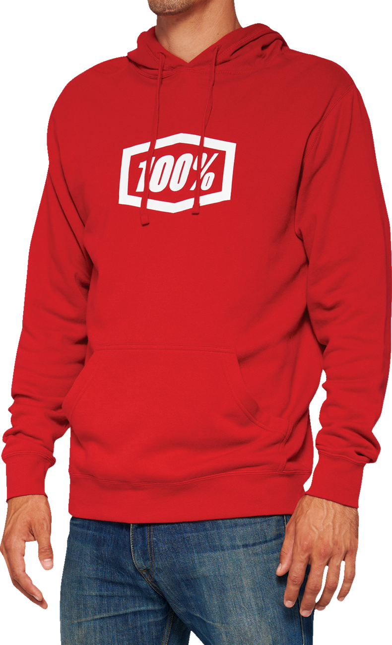 Icon Pullover Hoodie - Red - Small - Lutzka's Garage