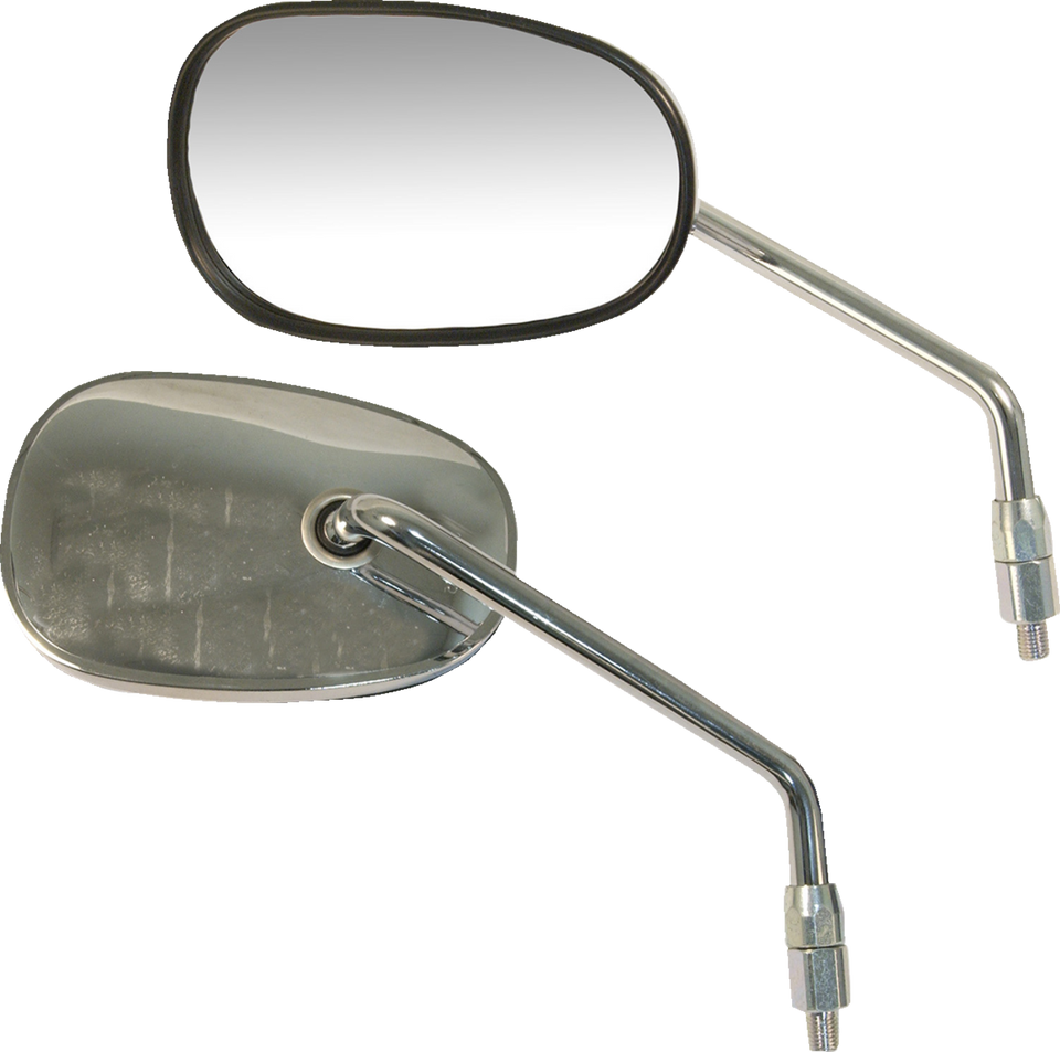 Mirror - OEM-Style Replacement - Rectangle - Chrome - Left - Lutzka's Garage