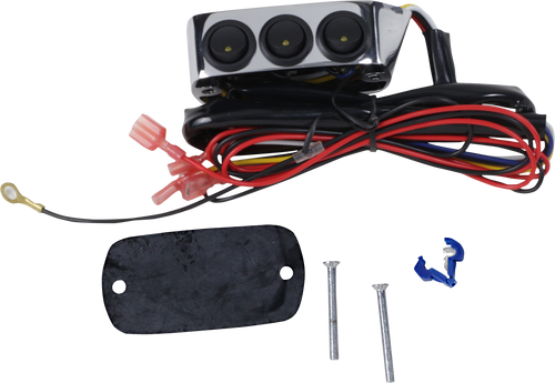 Switch Block Assembly - Brake Side - Chrome - Lutzka's Garage