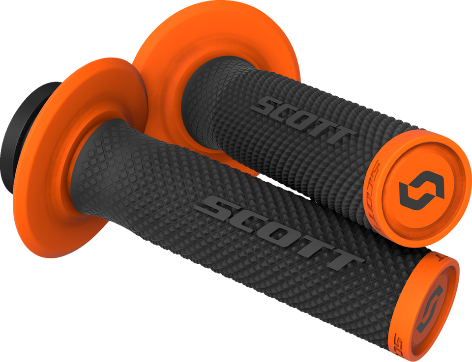 Grips - SX II - Lock-On - Black/Orange - Lutzka's Garage