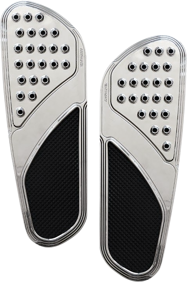 Front Floorboards - Chrome w/ Rubber Inserts