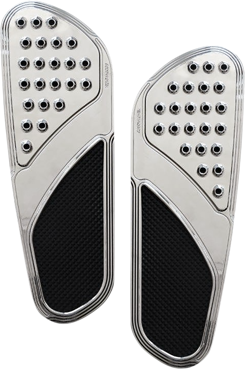 Front Floorboards - Chrome w/ Rubber Inserts