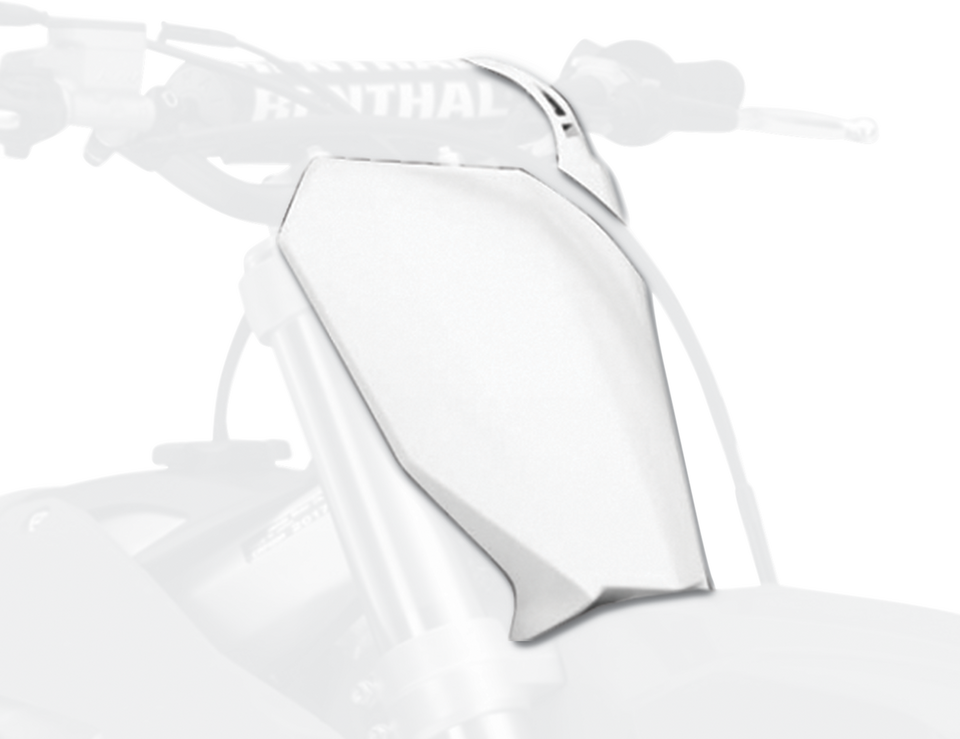 Number Plate - OEM White - Honda