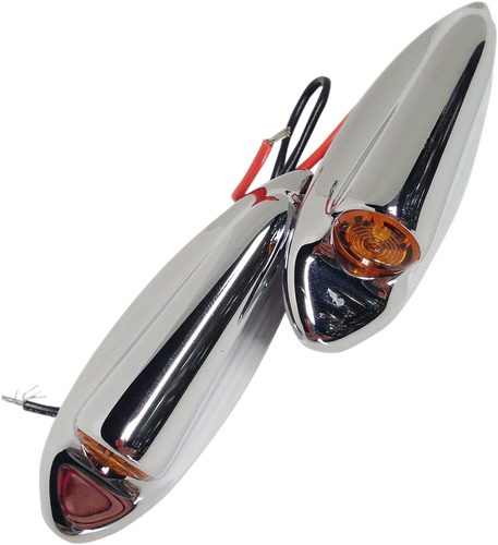 Front LED Turn Signals FLTR - Chrome - Lutzka's Garage