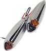 Front LED Turn Signals FLTR - Chrome - Lutzka's Garage
