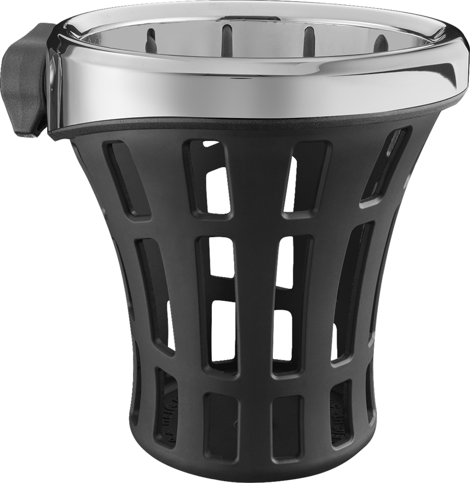 Drink Holder - Gen 2 - Big Ass® - Chrome - Passenger - Chrome Mount - Lutzka's Garage