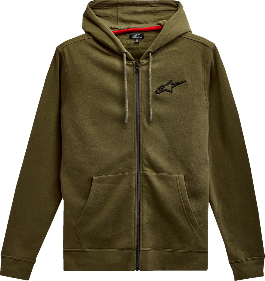 Ageless Zip Hoodie - Military/Black - Medium - Lutzka's Garage