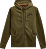 Ageless Zip Hoodie - Military/Black - Medium - Lutzka's Garage