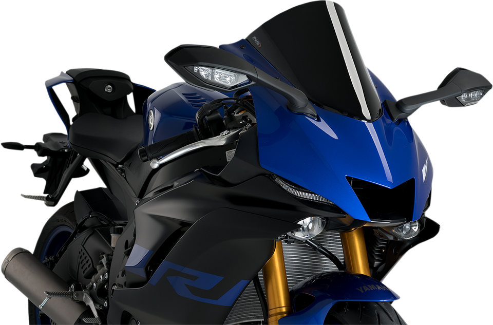 Race Windscreen - 14-1/2" - Black - YZF-R6 - Lutzka's Garage