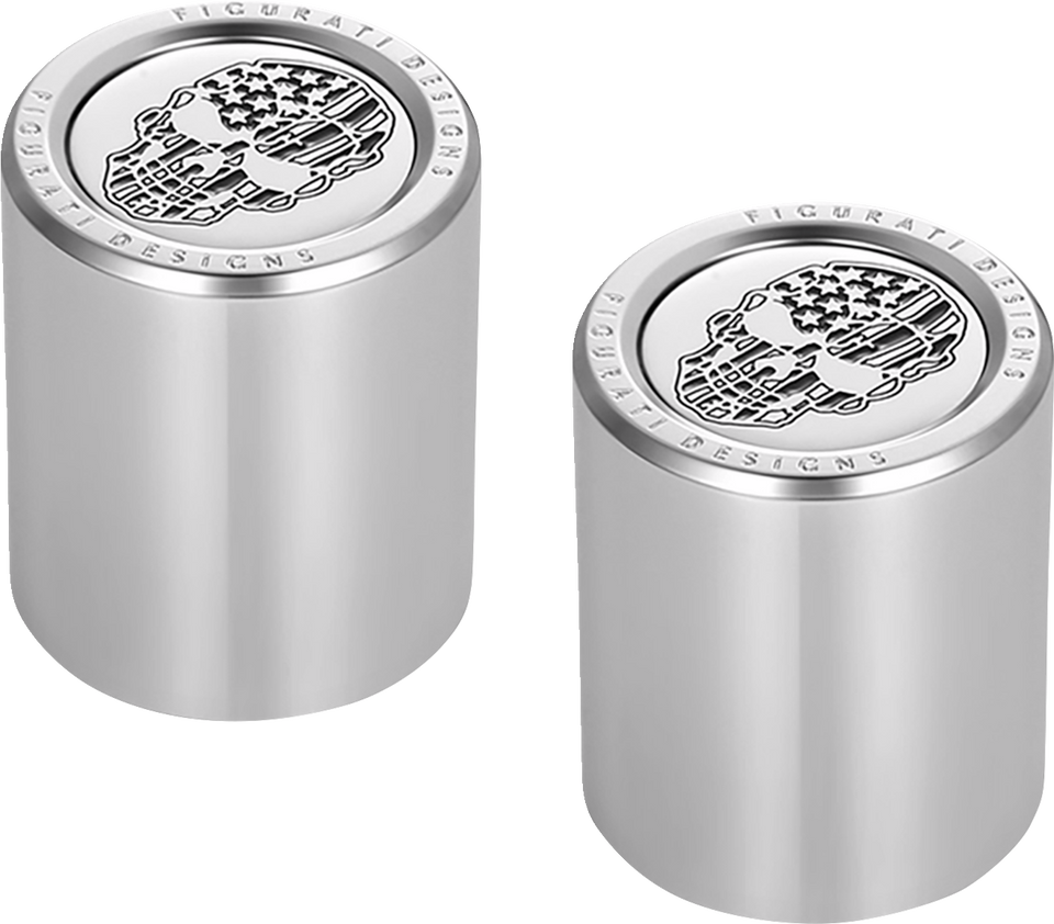 Docking Hardware Covers - American Flag Skull - Short - Contrast Cut