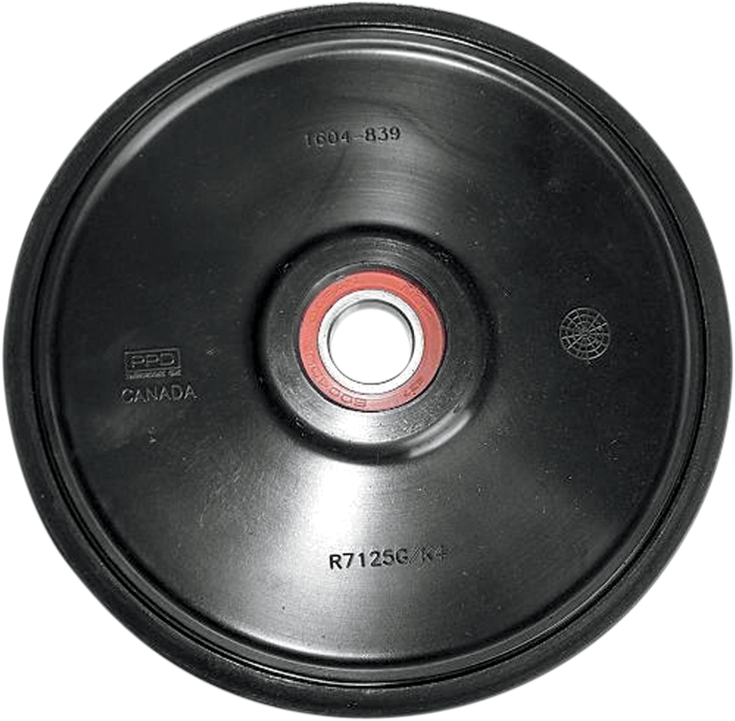 Thin Idler Wheel with Bearing 6004-2RS - Black - Group 5 - 7.125" OD x 20 mm ID - Lutzka's Garage