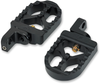 Adjustable Serrated Long Footpegs - Black - XL - Lutzka's Garage