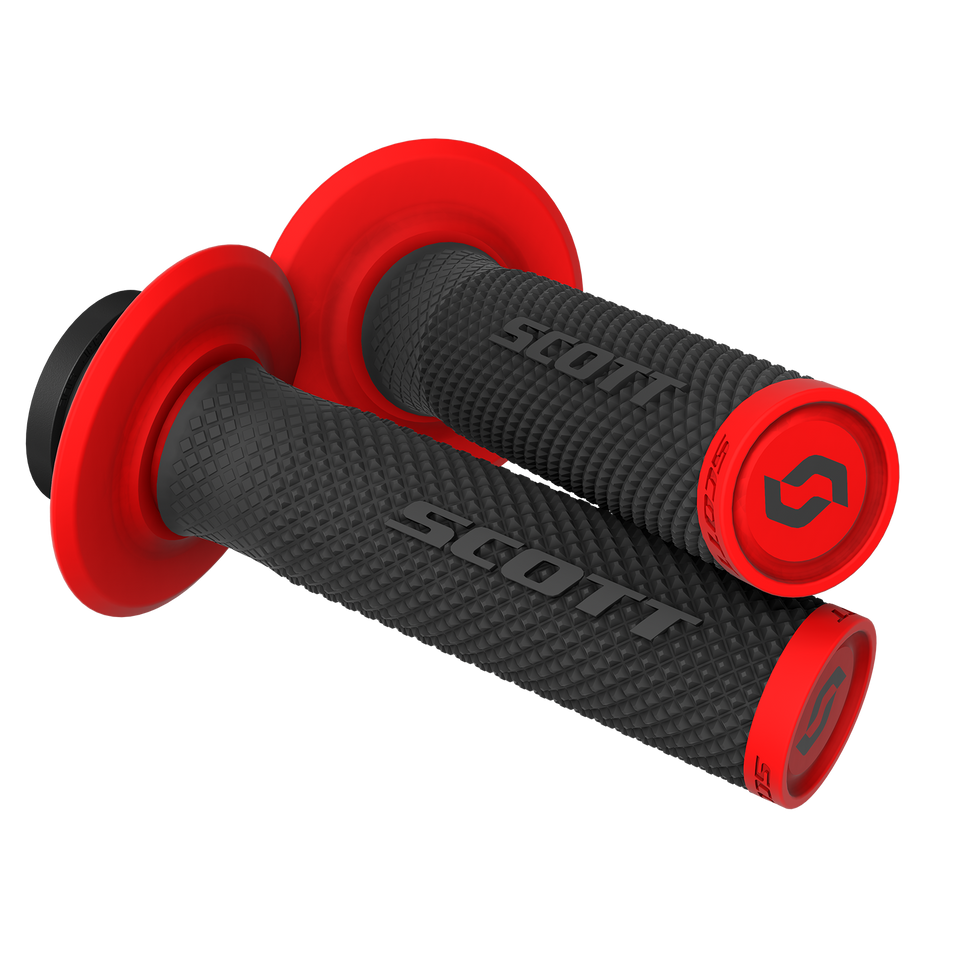Grips - SX II - Lock-On - Black/Red - Lutzka's Garage