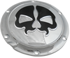 Split Skull Derby Cover - Chrome - Lutzka's Garage