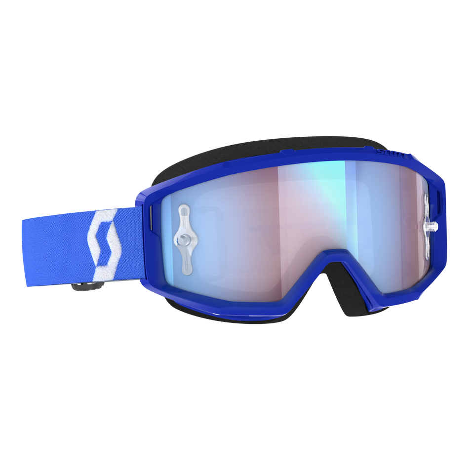 Primal Goggles - Blue/White - Blue Chrome Works - Lutzka's Garage