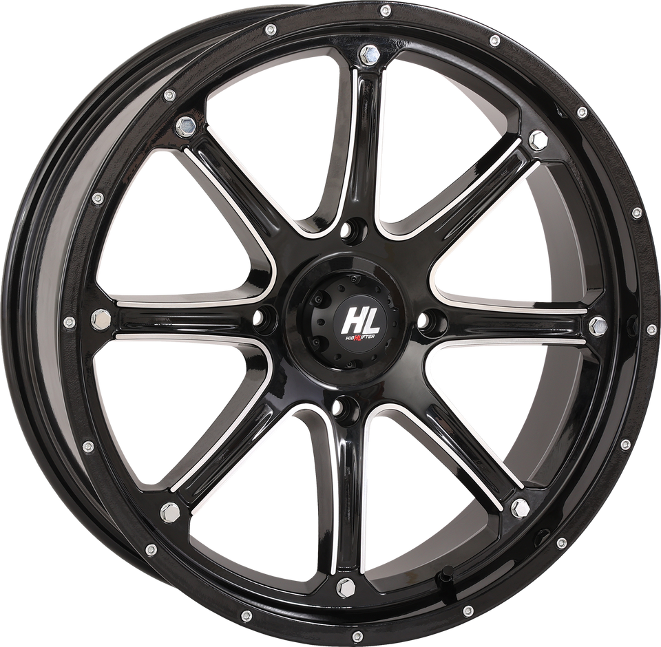 Wheel - HL4 - Front/Rear - Gloss Black w/Machined - 20x6.5 - 4/137 - 4+2.5 (+10 mm)