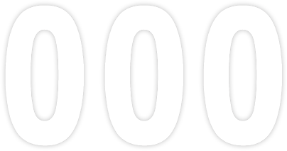 Pro Number 0 - White - 8" - Lutzka's Garage